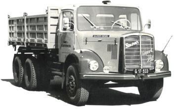 Saurer_Gigant_210_isolated Saurer LKW von Schönberger in Graz.